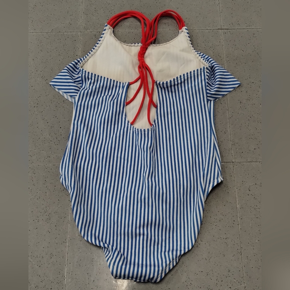 Cat & Jack Target Large (10/12) Cherry swimwear ruffle top one piece Swimsuit - Picture 3 of 16